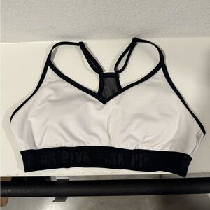 Women's Black and White Bra